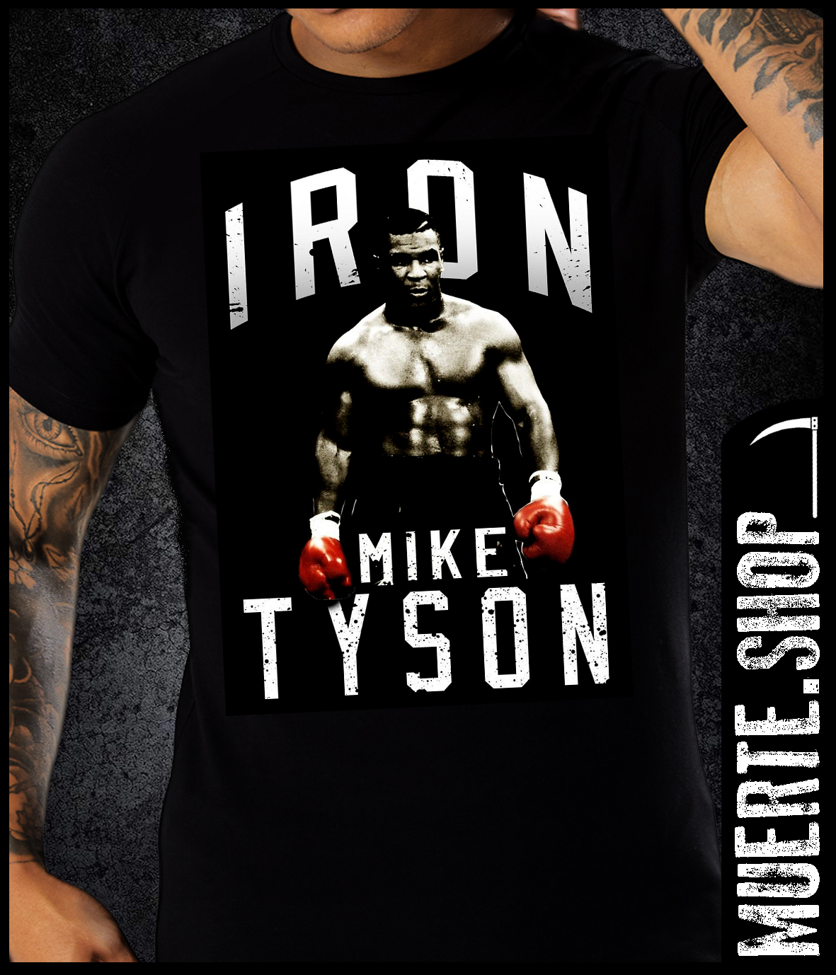 Черна тениска IRON MIKE TYSON CLASSIC Черна тениска IRON MIKE TYSON CLASSIC
